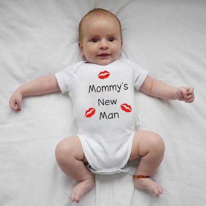 Newborn Baby Boy "Mommy's New Man" Romper