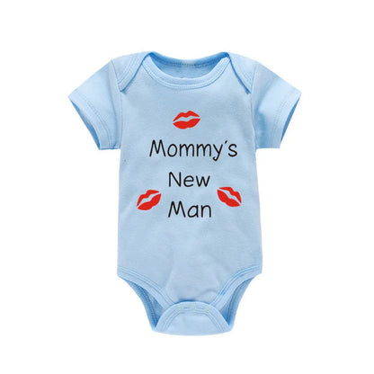 Newborn Baby Boy "Mommy's New Man" Romper