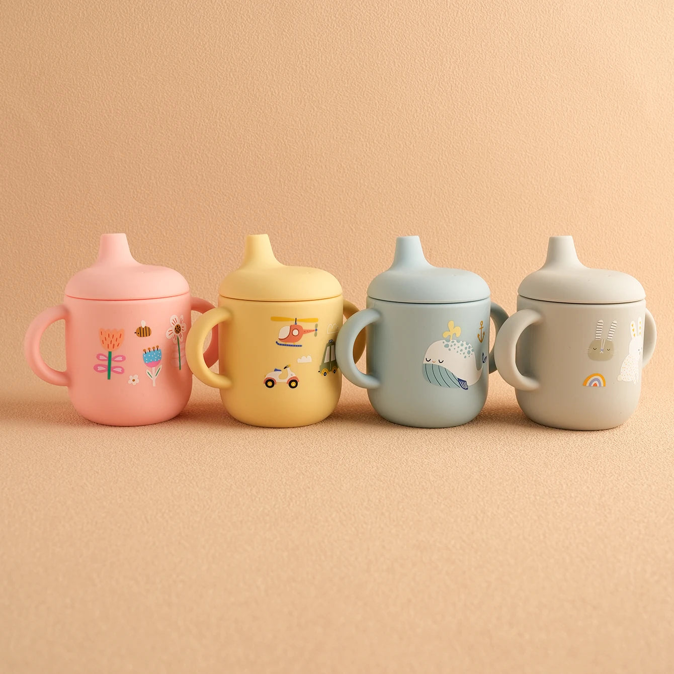 Cartoon Silicone Baby Training Cup