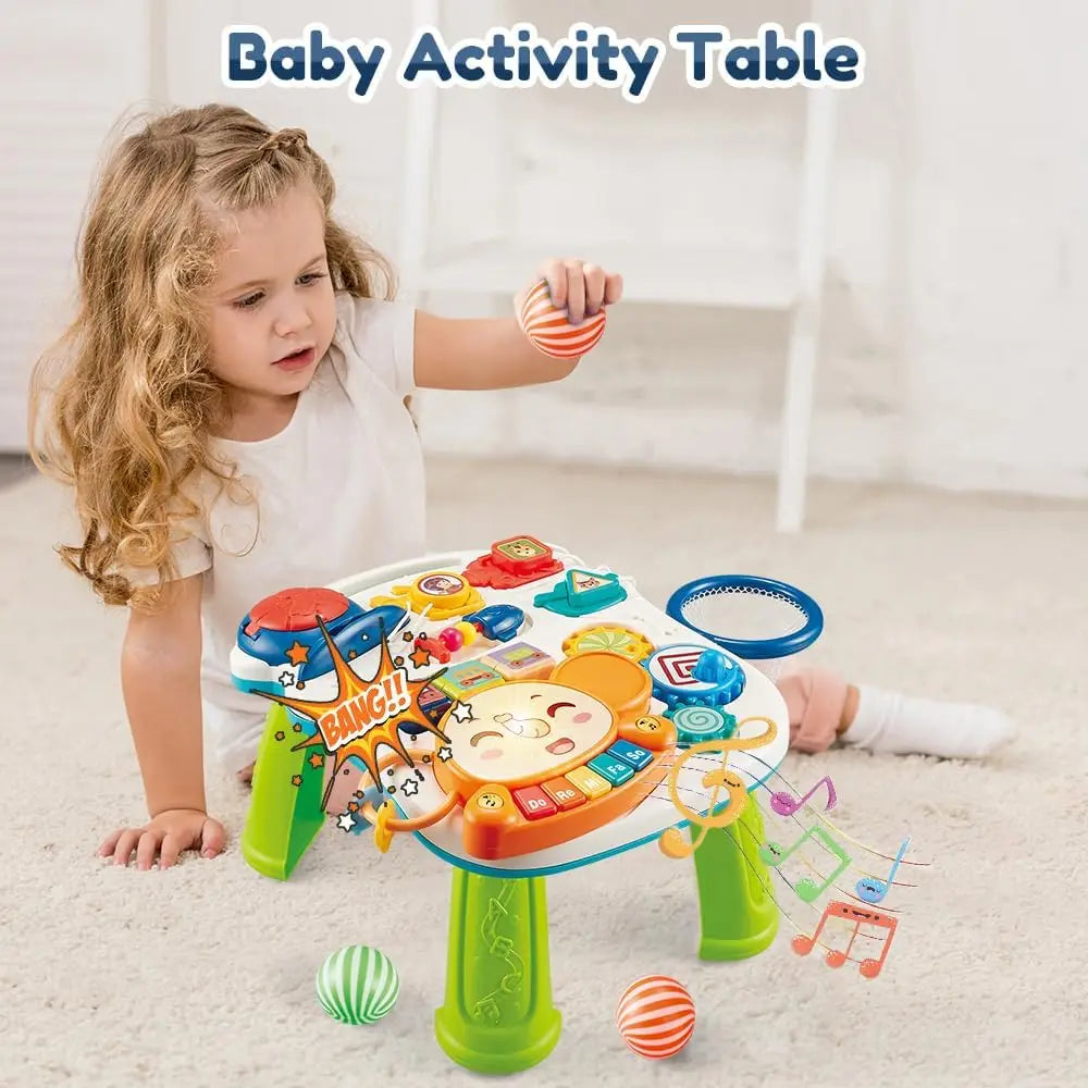 Sit-to-Stand Push Walker with Music & Activity Table