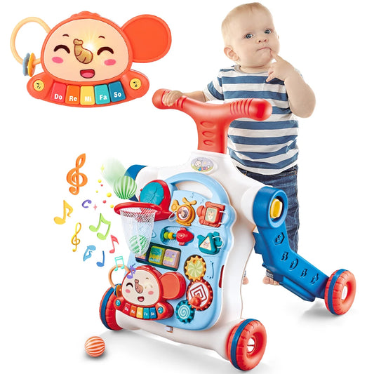 Sit-to-Stand Push Walker with Music & Activity Table