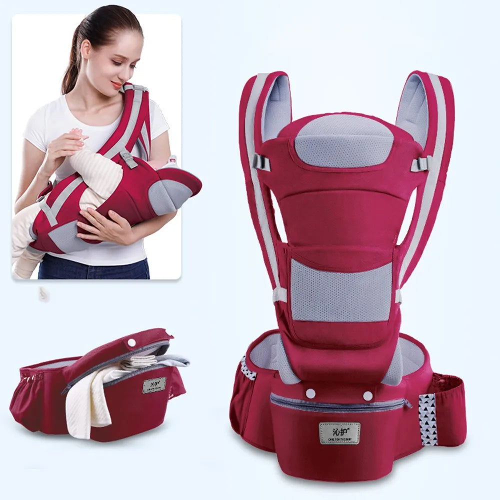 Adjustable Baby Carrier Backpack with Hip Seat