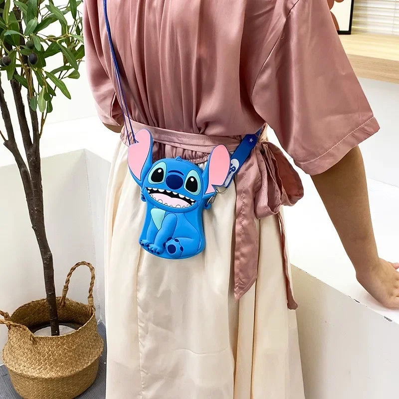 Cute Cartoon Stitch Silicone Purse