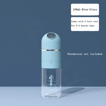 Leakproof Wide-Mouth Glass Baby Bottle