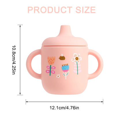 Cartoon Silicone Baby Training Cup