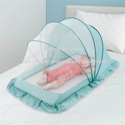 Portable Folding Baby Crib with Mosquito Net