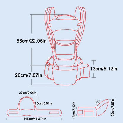 Baby Carrier Backpack with Hip Seat