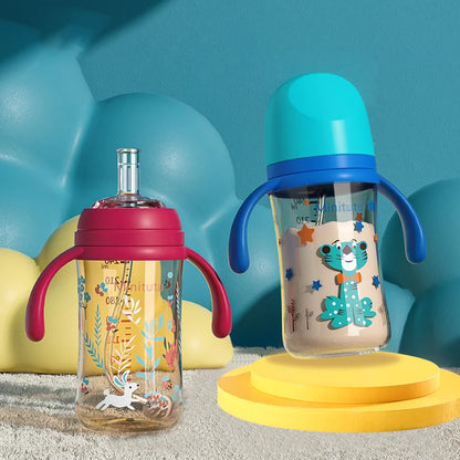 Baby Feeding Bottle with Silicone Pacifier