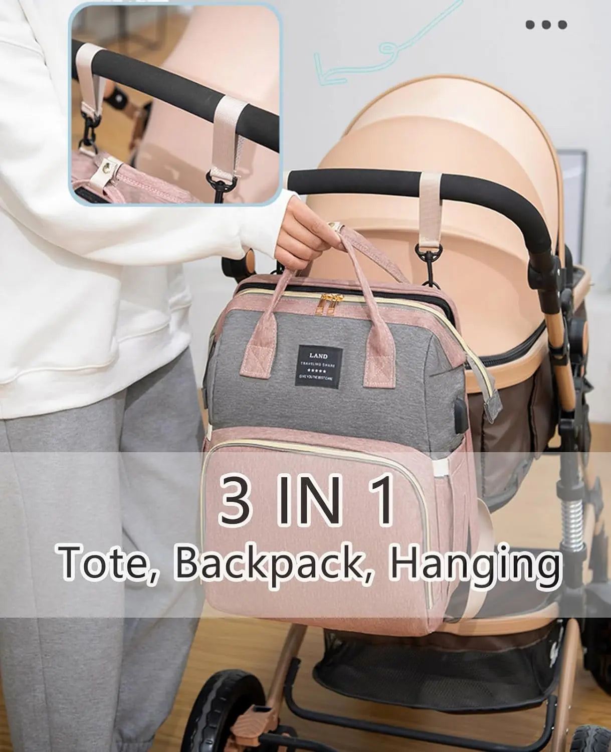 Baby Backpack with Foldable Bed