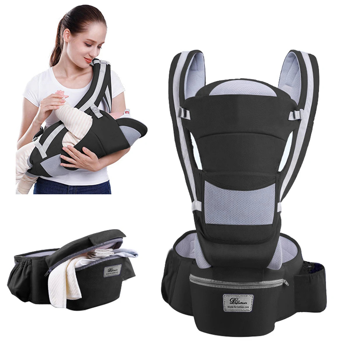 Baby Carrier Backpack with Hip Seat