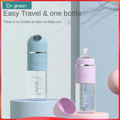 Leakproof Wide-Mouth Glass Baby Bottle