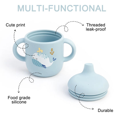 Cartoon Silicone Baby Training Cup