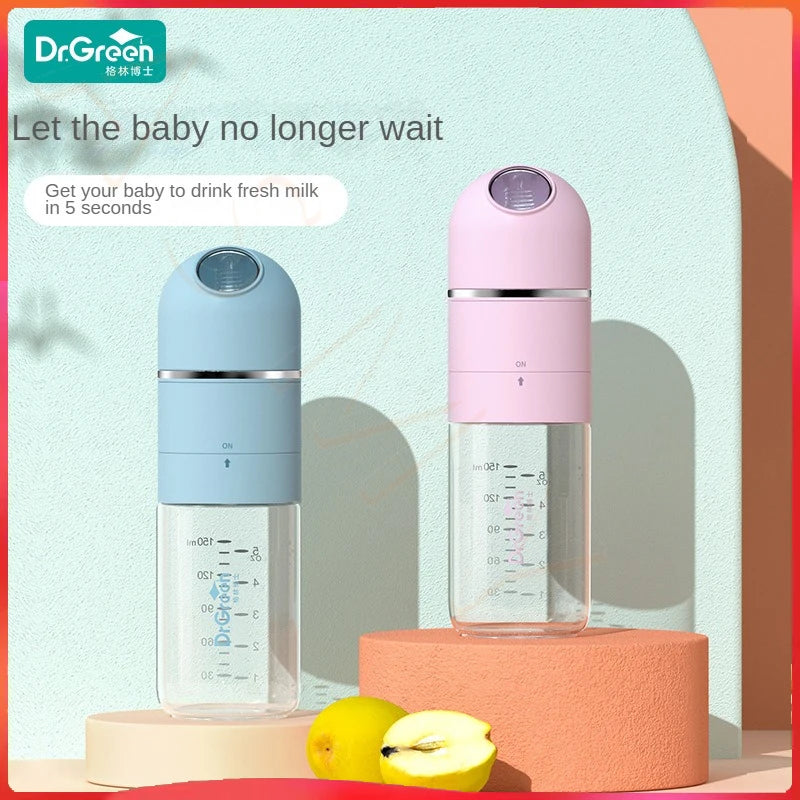 Leakproof Wide-Mouth Glass Baby Bottle