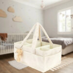 Plush Baby Diaper Caddy Organizer