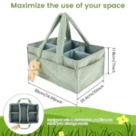 Plush Baby Diaper Caddy Organizer - Image 3