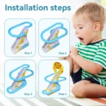 Electric Duck Climbing Stairs Track Toy - Image 4