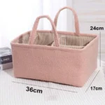 Plush Diaper Caddy Organizer - Image 7