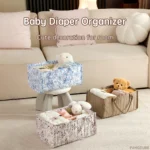 Premium Fabric Diaper Caddy Organizer - Image 3