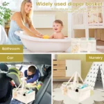 Plush Baby Diaper Caddy Organizer - Image 6