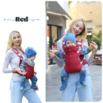 4-in-1 Ergonomic Baby Carrier With Hip Seat - Image 9