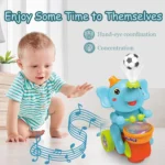 Baby Crawling Elephant Drummer Toy - Image 5