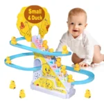 Electric Duck Climbing Stairs Track Toy