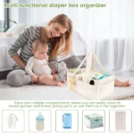 Plush Baby Diaper Caddy Organizer - Image 4