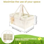 Plush Baby Diaper Caddy Organizer - Image 10